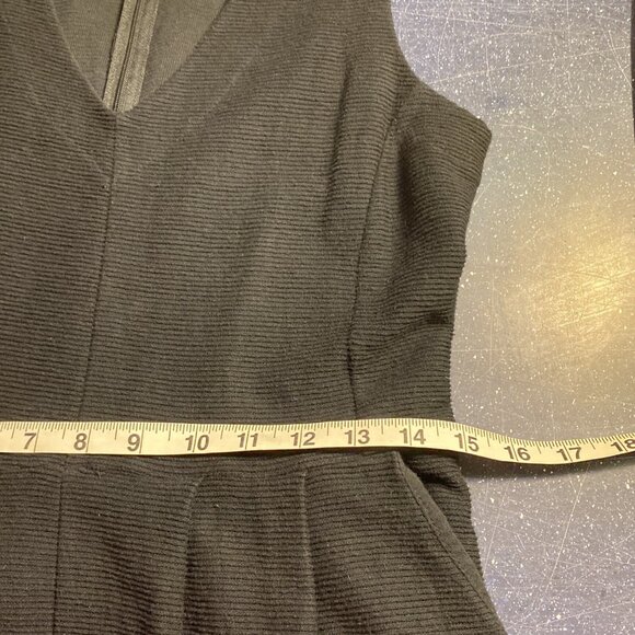 Madewell Textured & Thread Ribbed Jumpsuit Black Sleeveless Pockets Wms Sz S - Picture 9 of 16